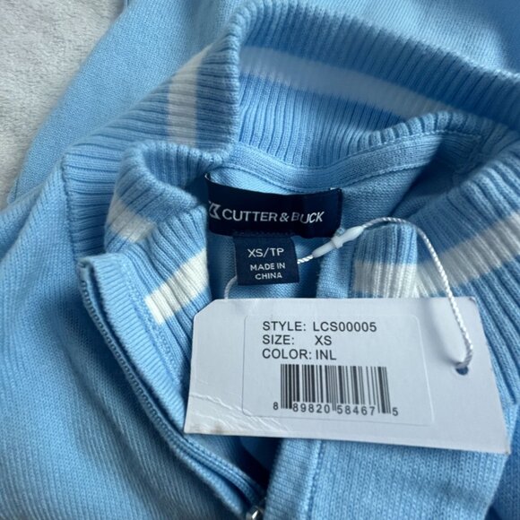 Cutter & Buck Women's Lakemont Tipped Half Zip Pullover Sweater XS Stretch New - Picture 3 of 7